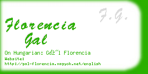 florencia gal business card